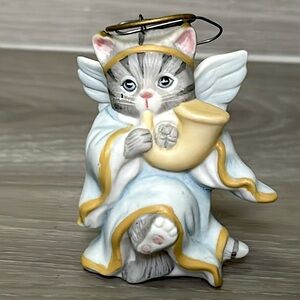 🖤1987 Kitty cucumber angel kitty ornament